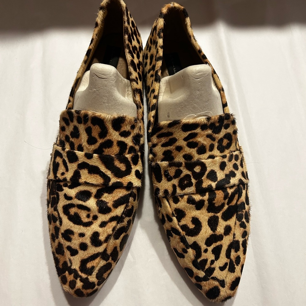 Steven Leopard Print Flats 9.5
